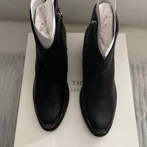 Spell & The Gypsy Black Leather Cowboy Boots